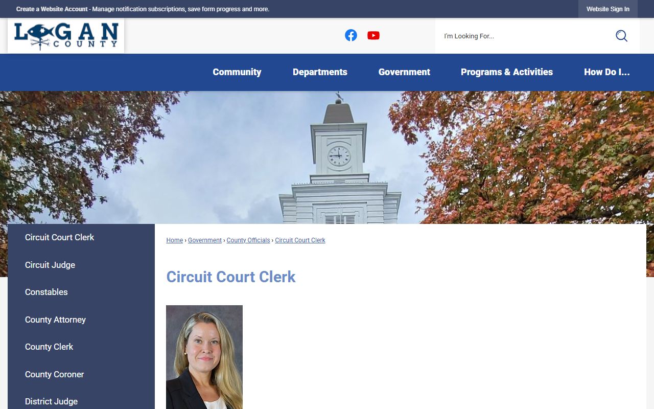Logan County Circuit Court Clerk records office listing