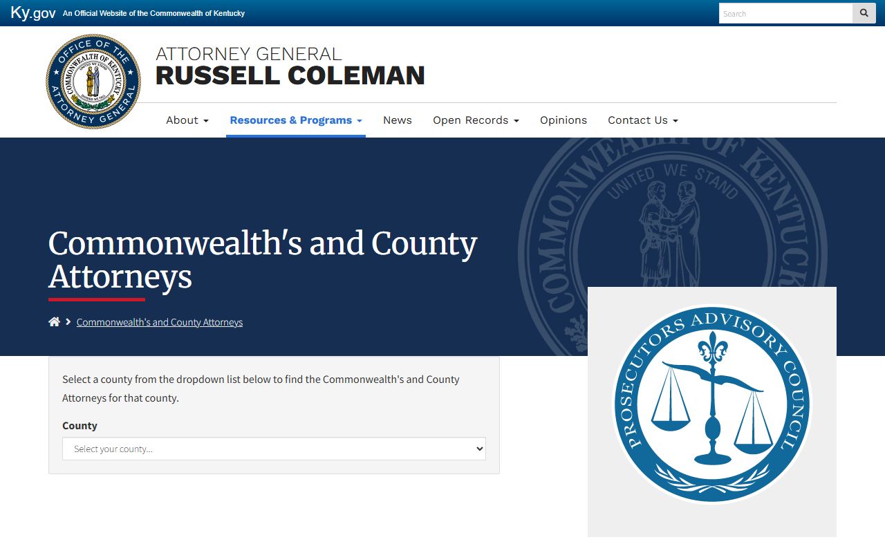 Logan County Circuit Court Clerk prosecutor directory context