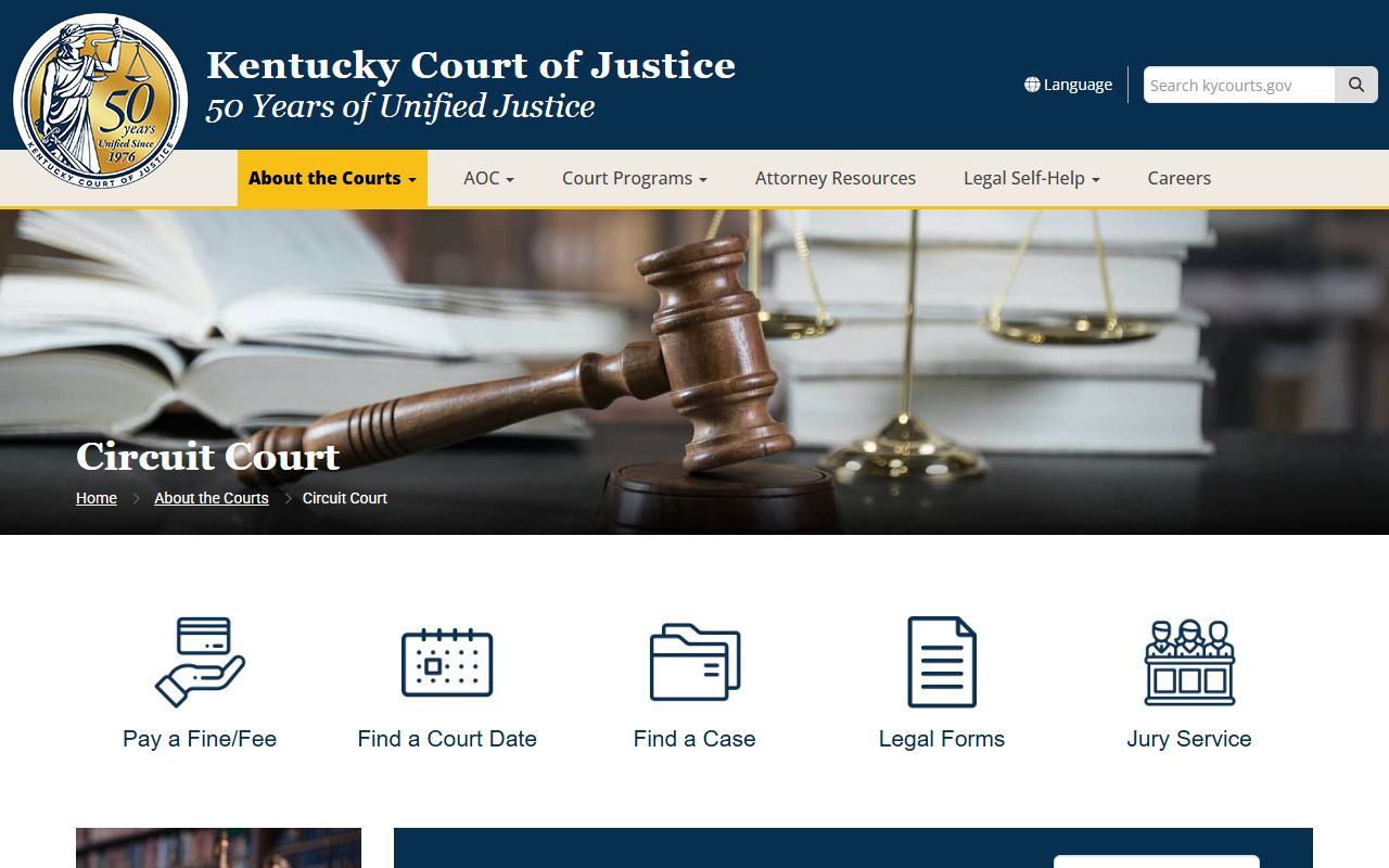 Logan County court dockets Circuit Court division information