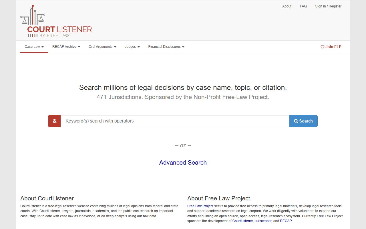 Logan County court records CourtListener federal and appellate search reference