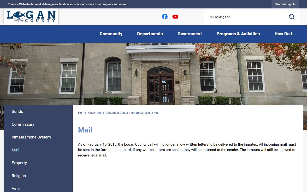 Logan County court records county mail and records workflow reference