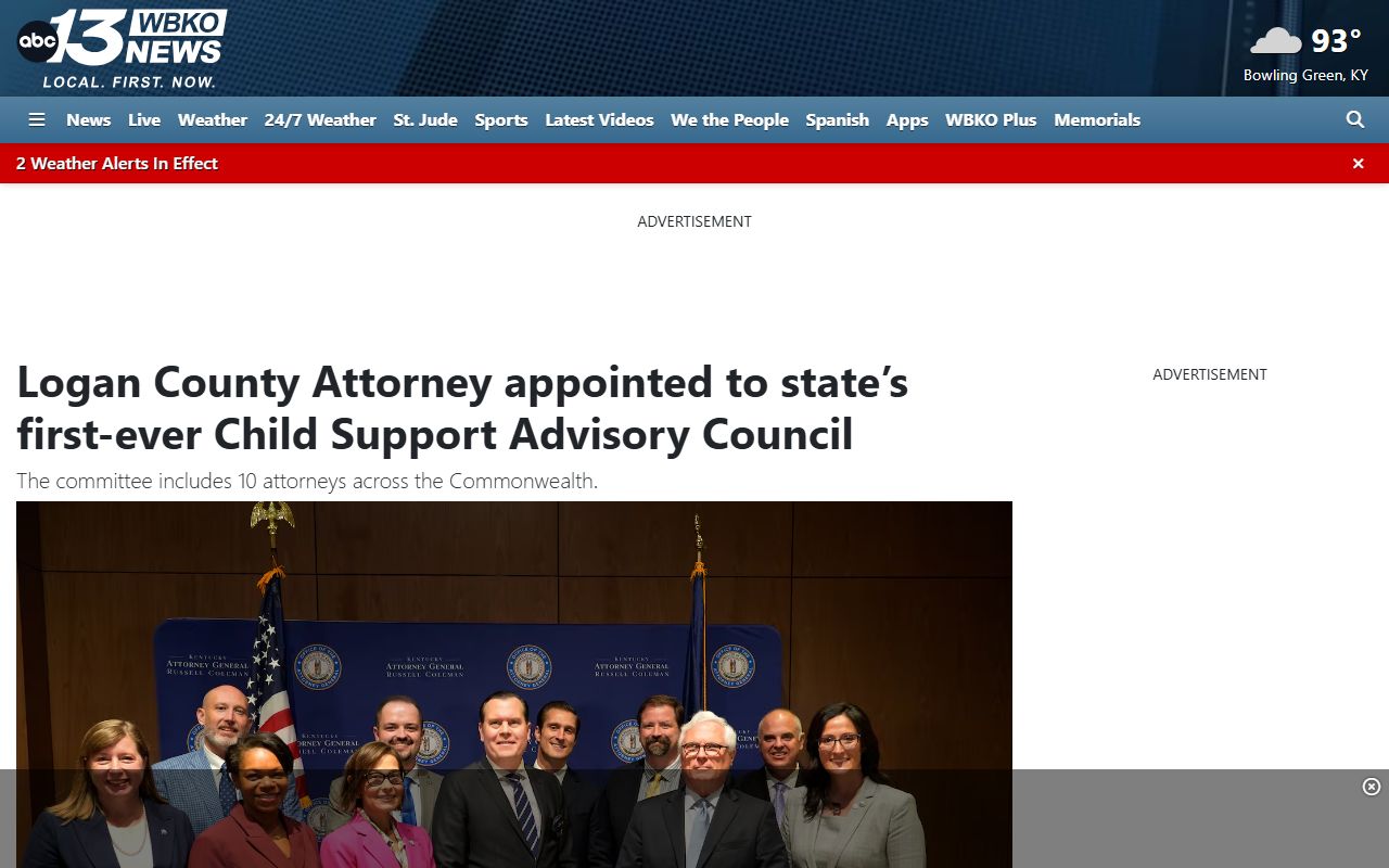 Logan County court records child support advisory council source