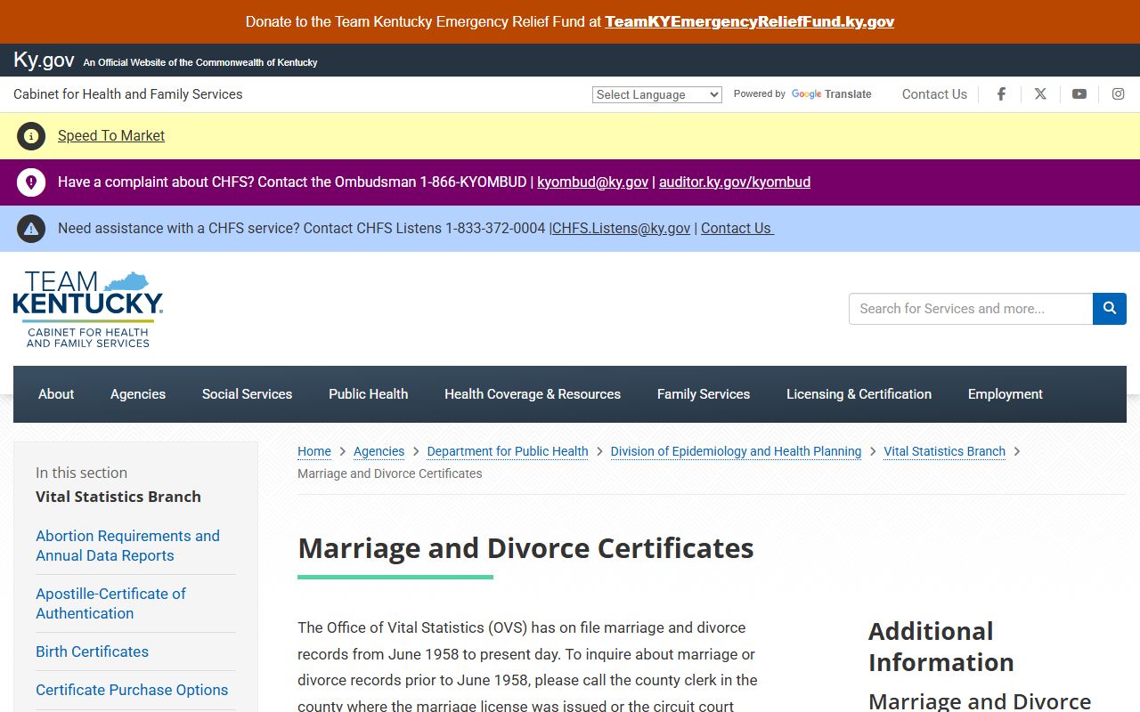 Logan County marriage and divorce records Kentucky vital certificates