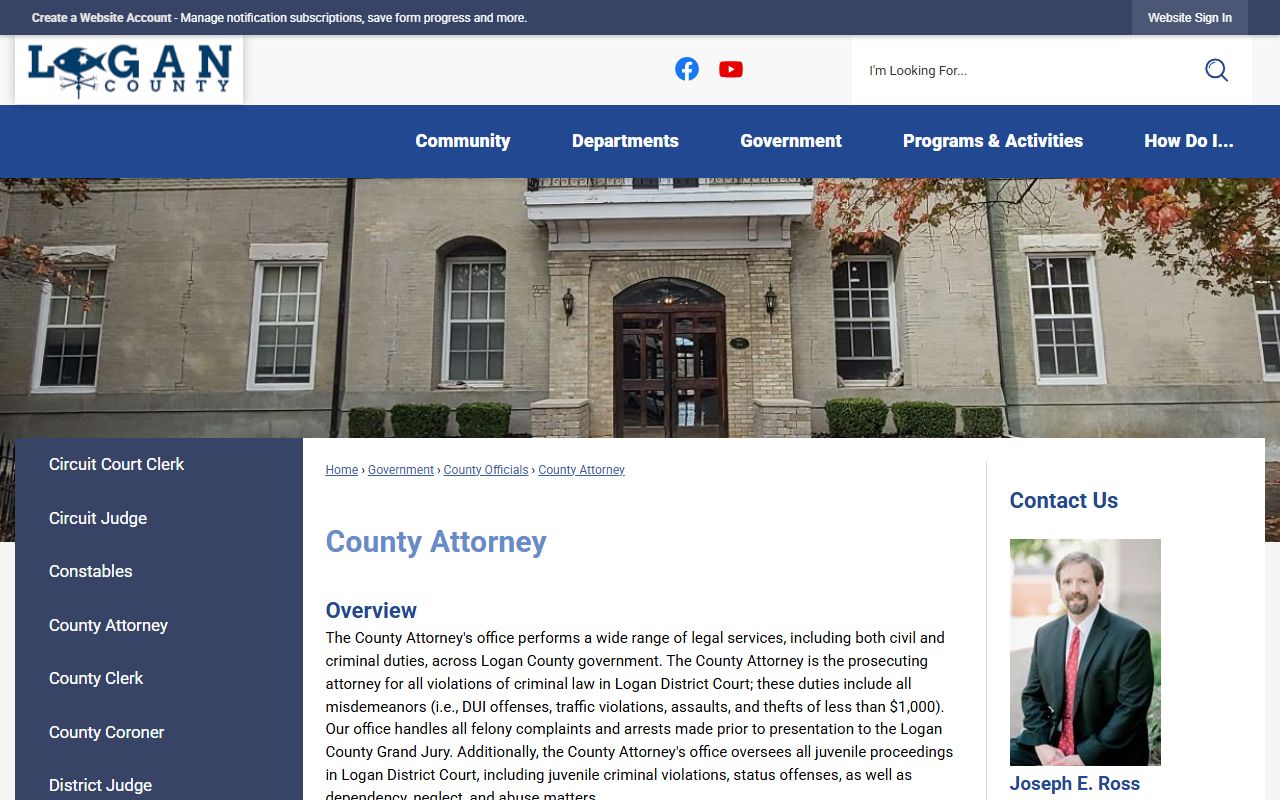 Logan County probate records related local government source