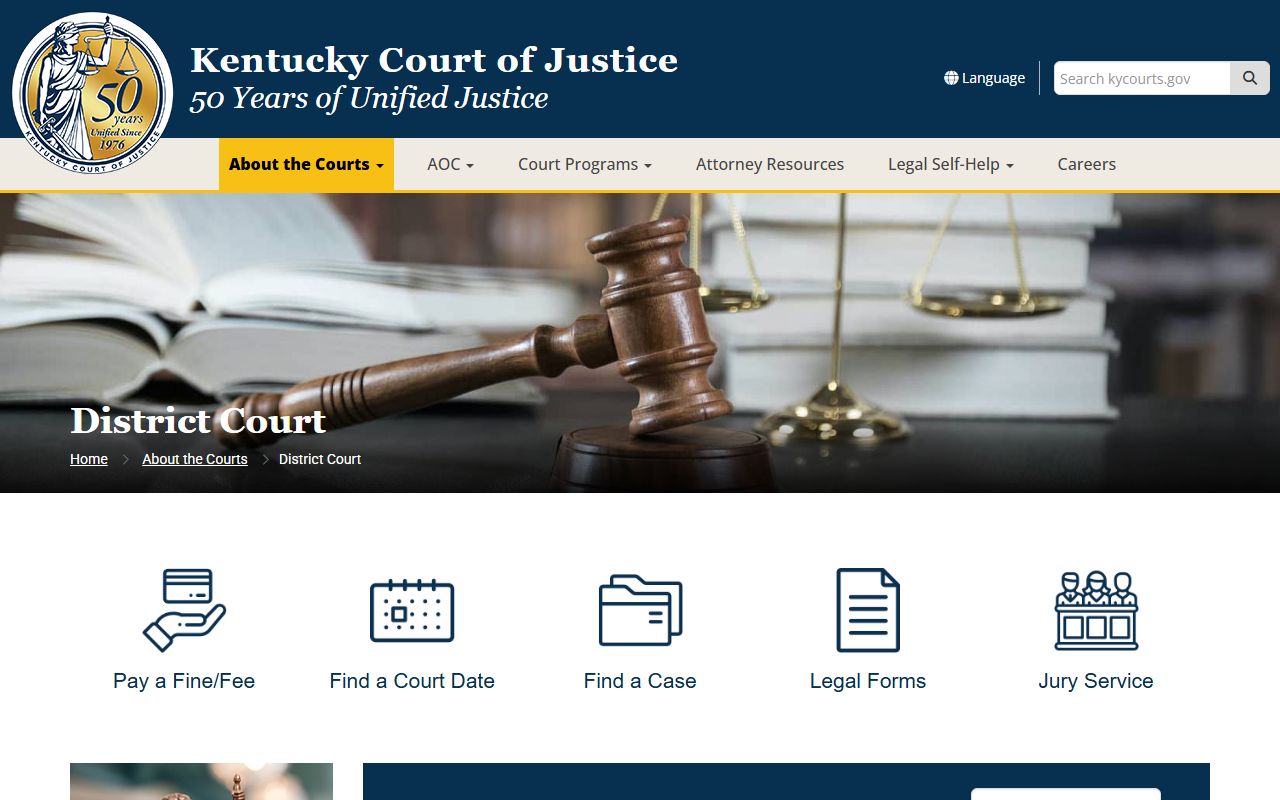 Logan County traffic court records District Court source page